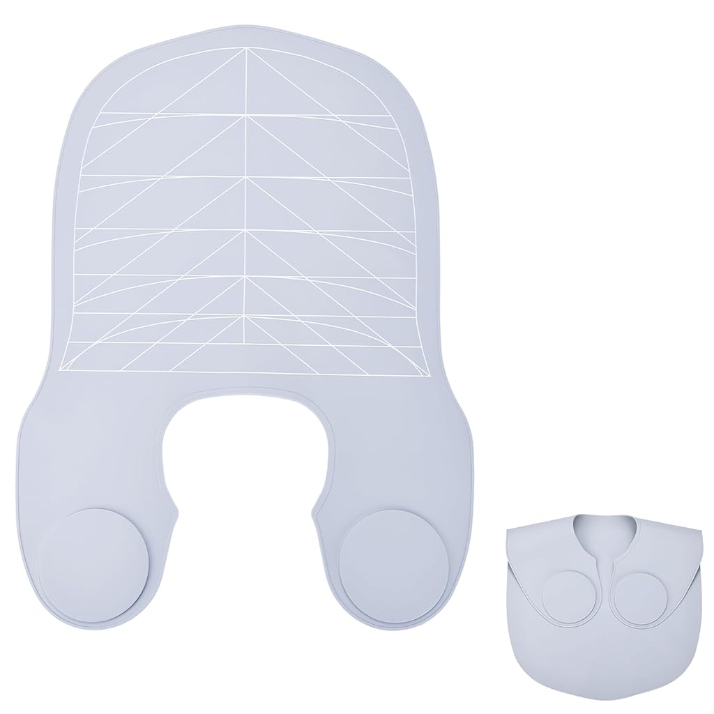MAYCREATE Silicone Waterproof Hair Dye Shawl, Hair Cutting Collar with Guiding Lines, Cutting Mat for Hair Stylist, Barber Shop Hair Cutting Pad/Cape for Salon, Hair Cutting Tools Salon Accessories MAYCREATE Silicone Waterproof Hair Dye Shawl, Hair Cutting Collar with Guiding Lines, Cutting Mat for Hair Stylist, Barber Shop Hair Cutting Pad/Cape for Salon, Hair Cutting Tools Salon Accessories